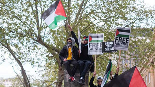 Pro-Palestinian protesters hate speech