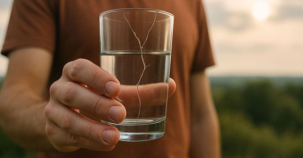 Is your glass half full or just cracked?