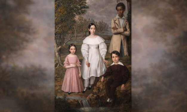 Why a slave was erased from a family portrait